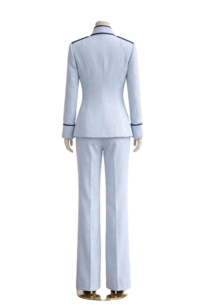 Iki - Baby blue suit with Navy stitches