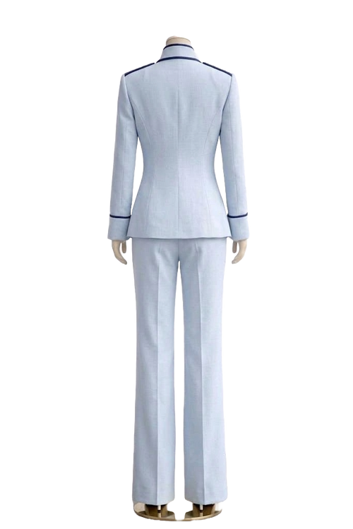 Iki - Baby blue suit with Navy stitches