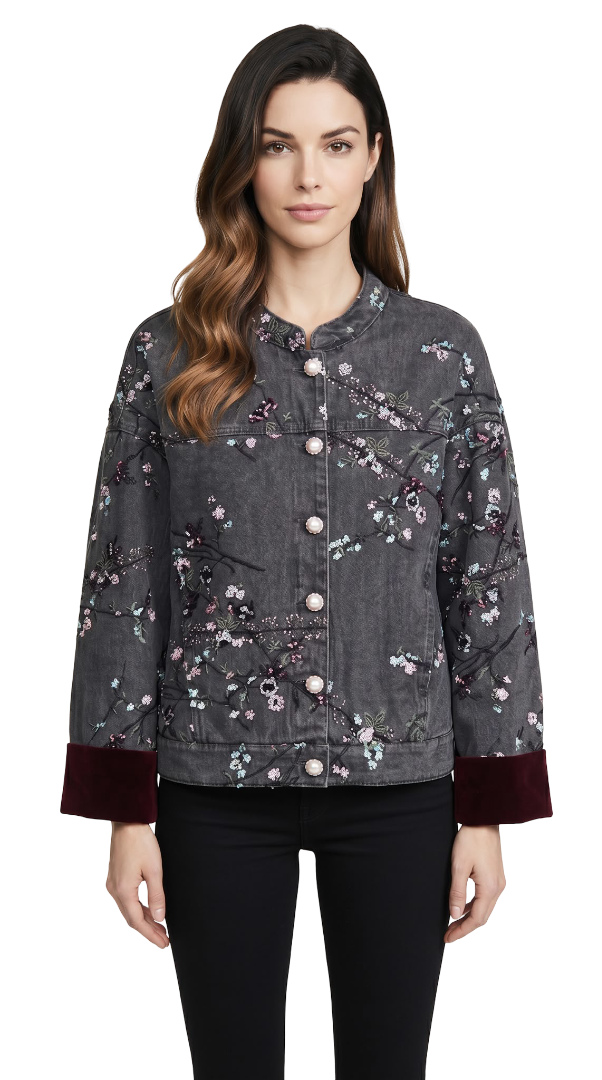 Denim Sakura tree inspired design